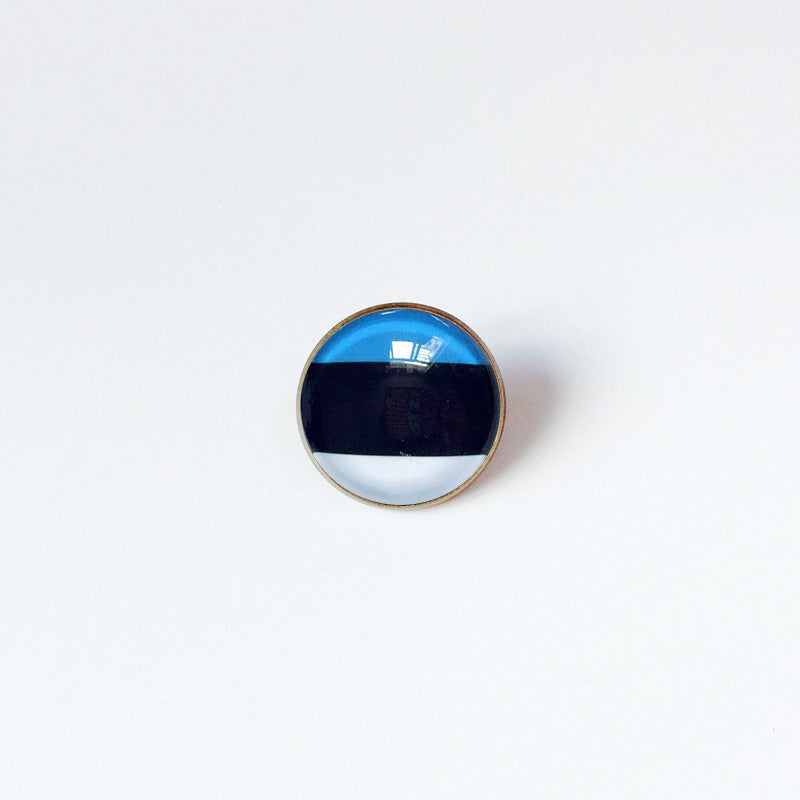 Pin de Solapa de Aleación Esmaltado Personalizado con Diseño de Bandera del Mundo para Hombres y Mujeres