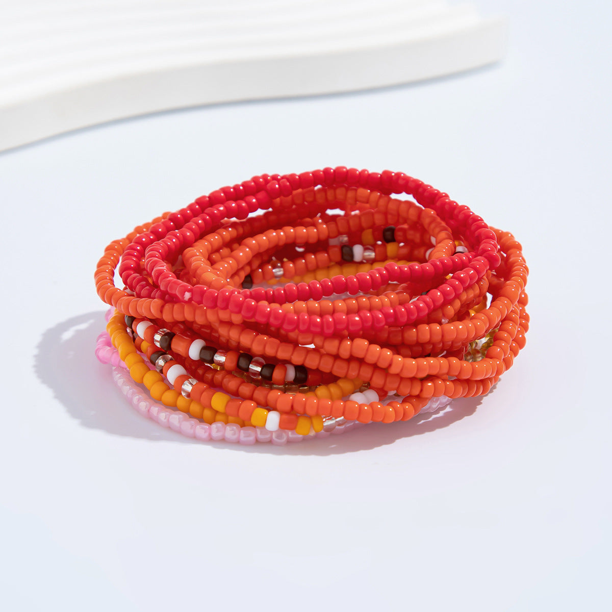 Bohemian Vintage Geometric Glass Beads Bracelet Set Plated Women's Fashion Jewelry