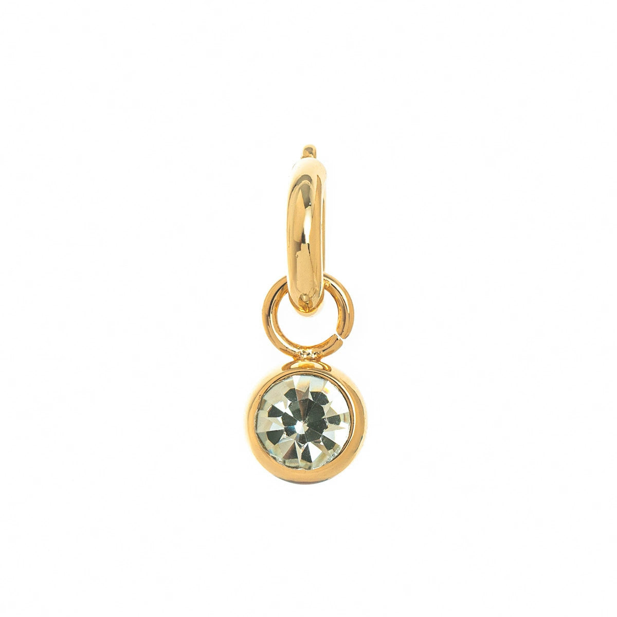 Vintage Geometric Stainless Steel 18K Gold PVD Plated DIY Charm Bar Necklace with 12 Birthstones
