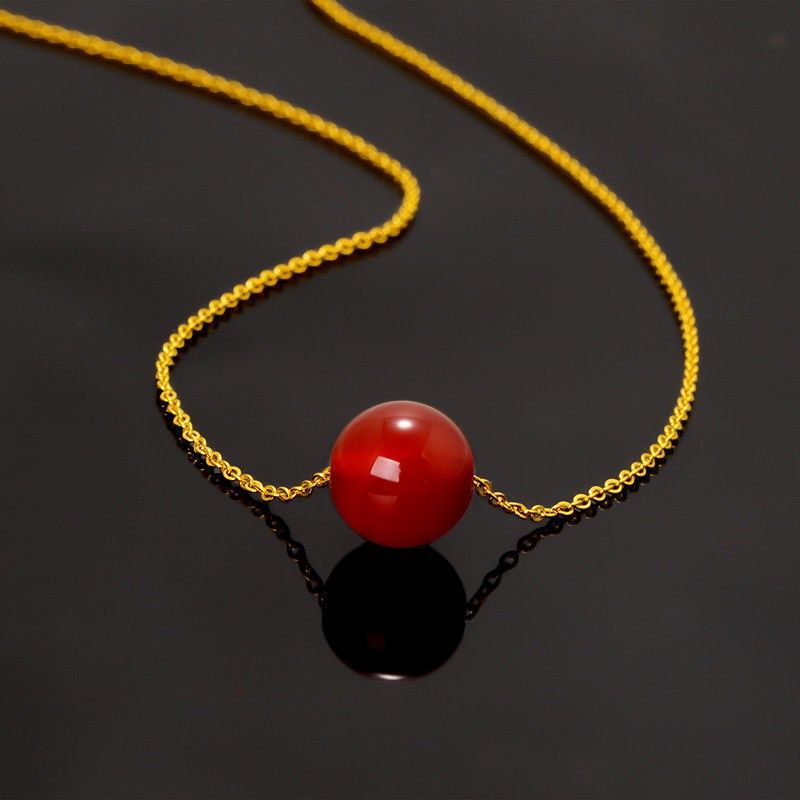 Collana da Donna in Acciaio al Titanio Placcato con Design Geometrico Vintage, Catena Box e Medaglione Minimalista