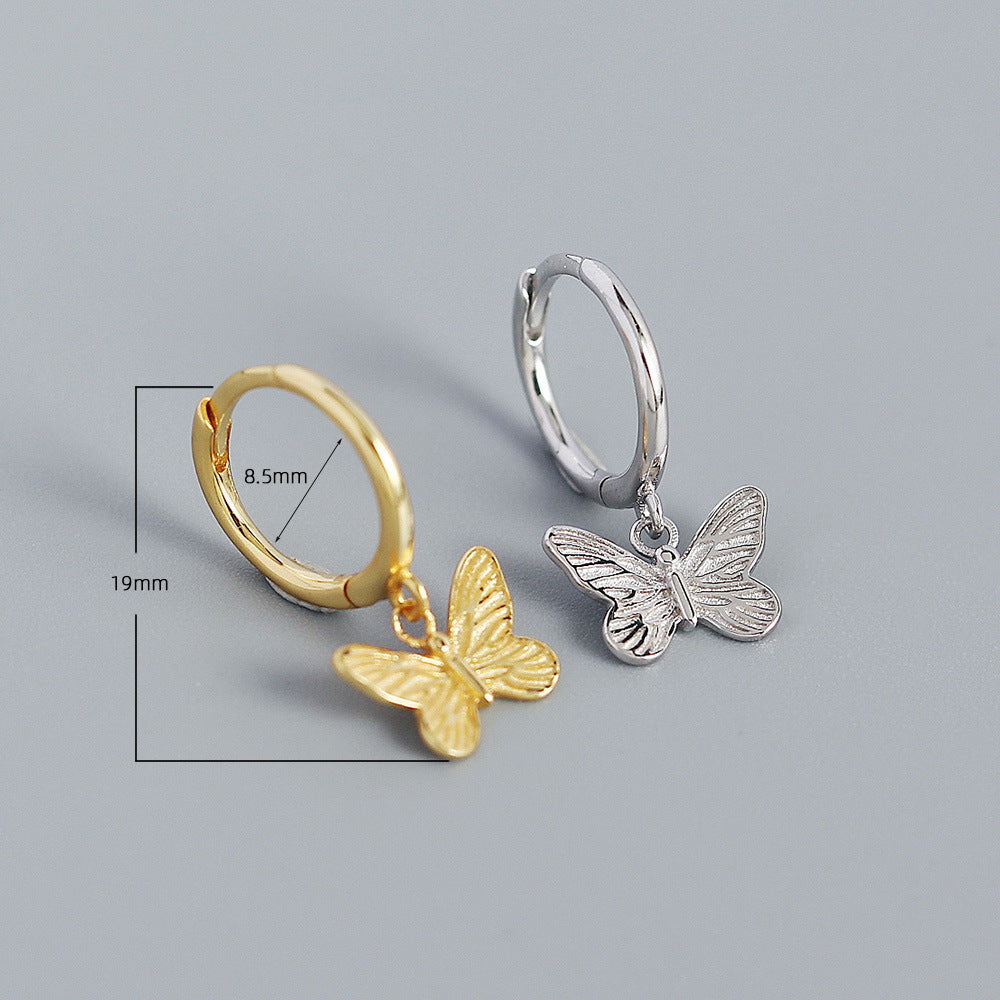 Orecchini a farfalla in argento sterling 925
