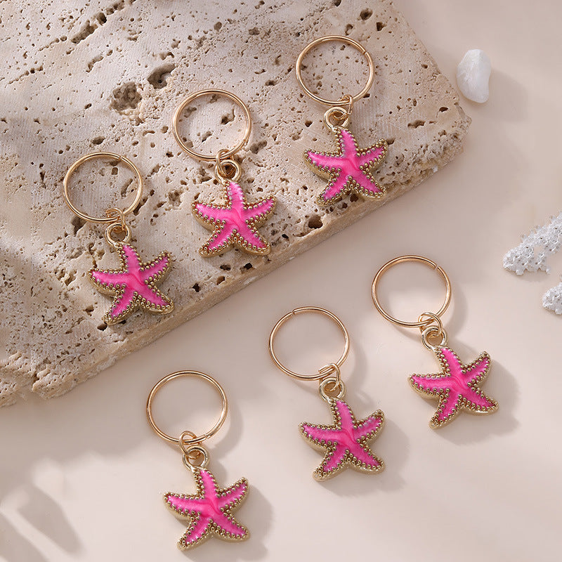 Juego de peinetas metálicas en forma de estrella minimalistas para niños con acabado chapado, accesorios para el cabello de trenzas sucias