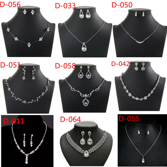 Minimalist Heart Teardrop Bell Pendant Necklace and Earrings Set in Alloy with Plated Finish for Women