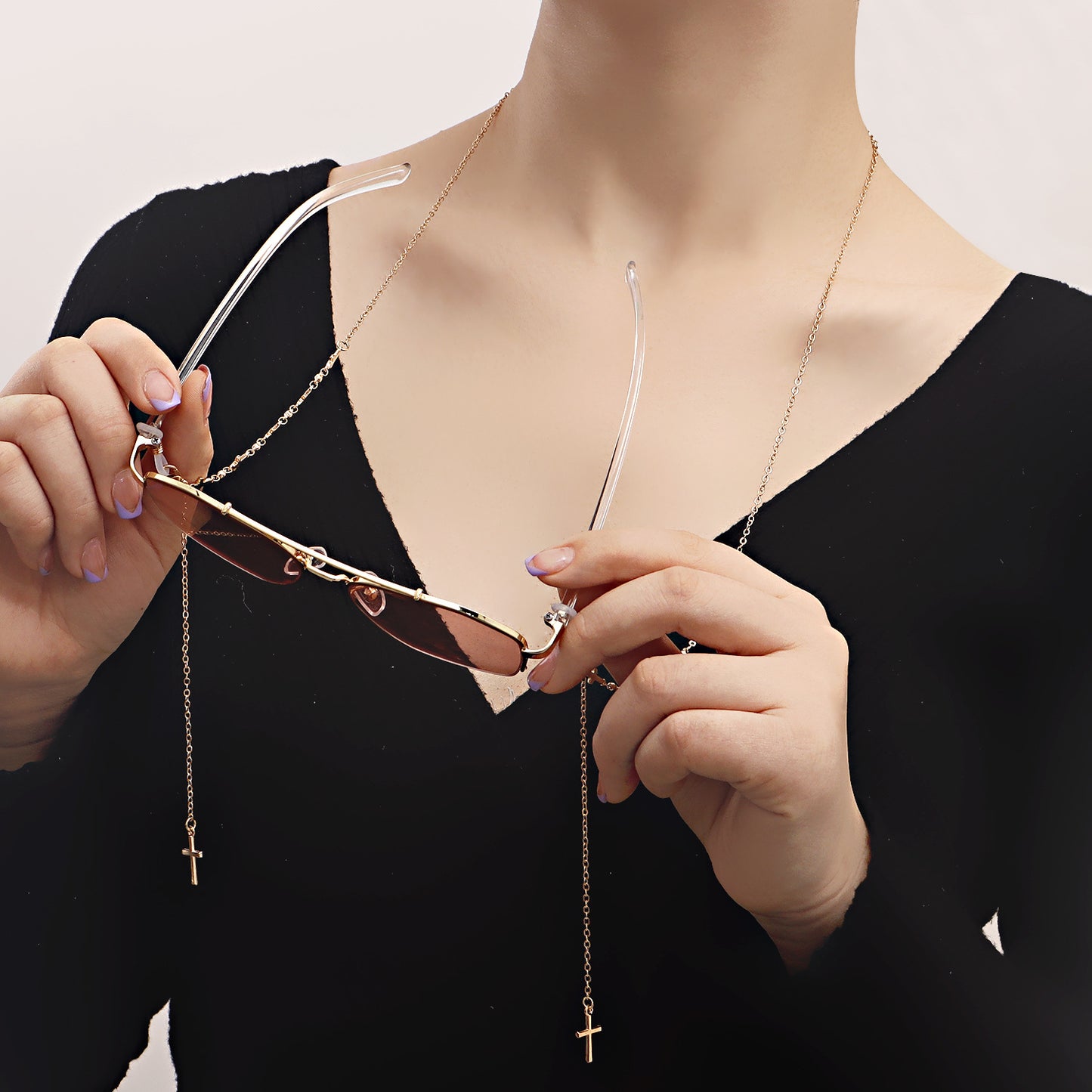Acrylic Alloy Glasses Chain Mask Chain