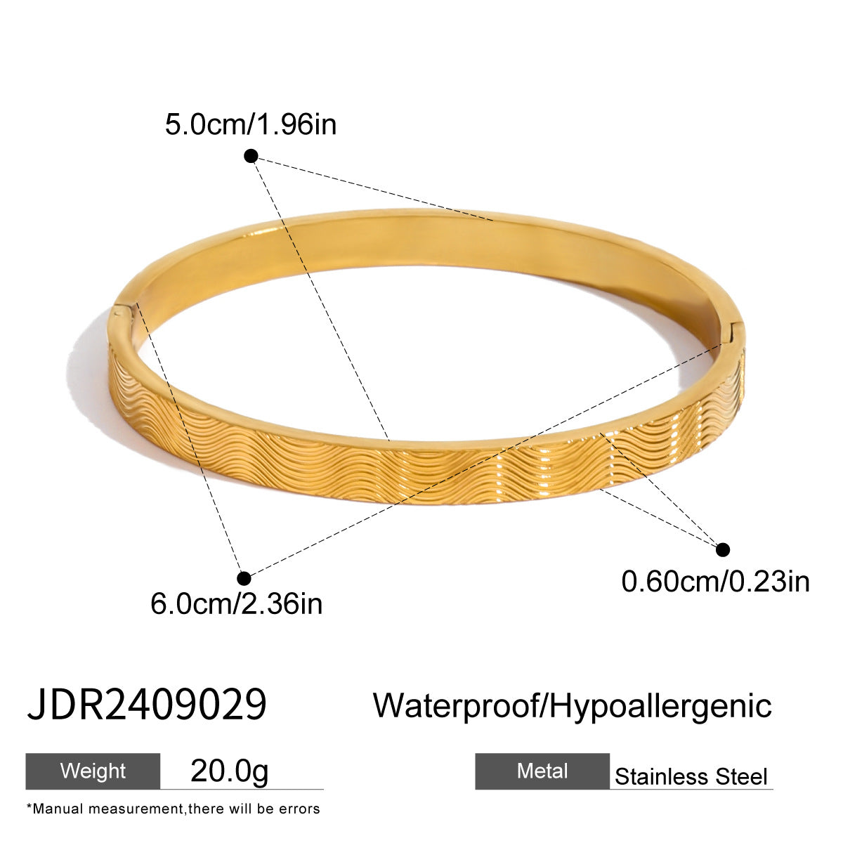Geometric Stainless Steel Plated Bracelet for Women with Zircon Accents Luxe Minimalist Hand Jewelry