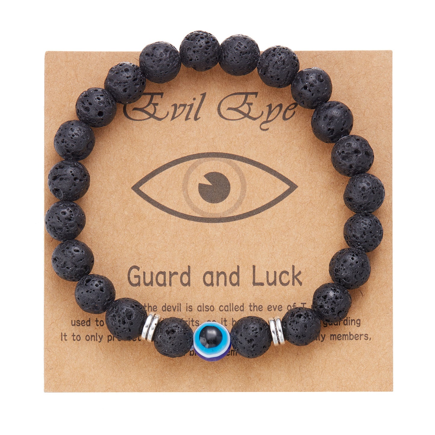 Casual Unisex Evil Eye Beaded Bracelet with Alloy and Resin Glass Beads
