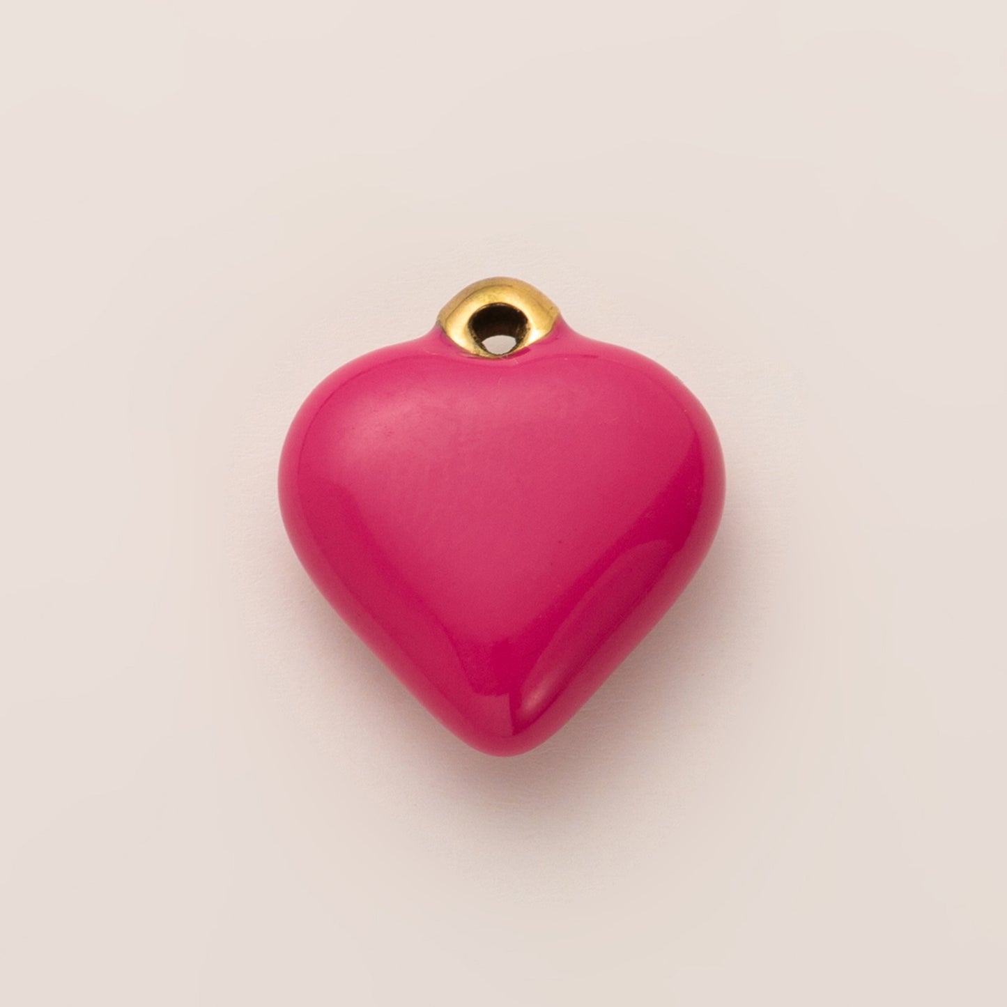 Vintage 18K Gold Plated Heart Stainless Steel Charm Bar Necklace for Unisex