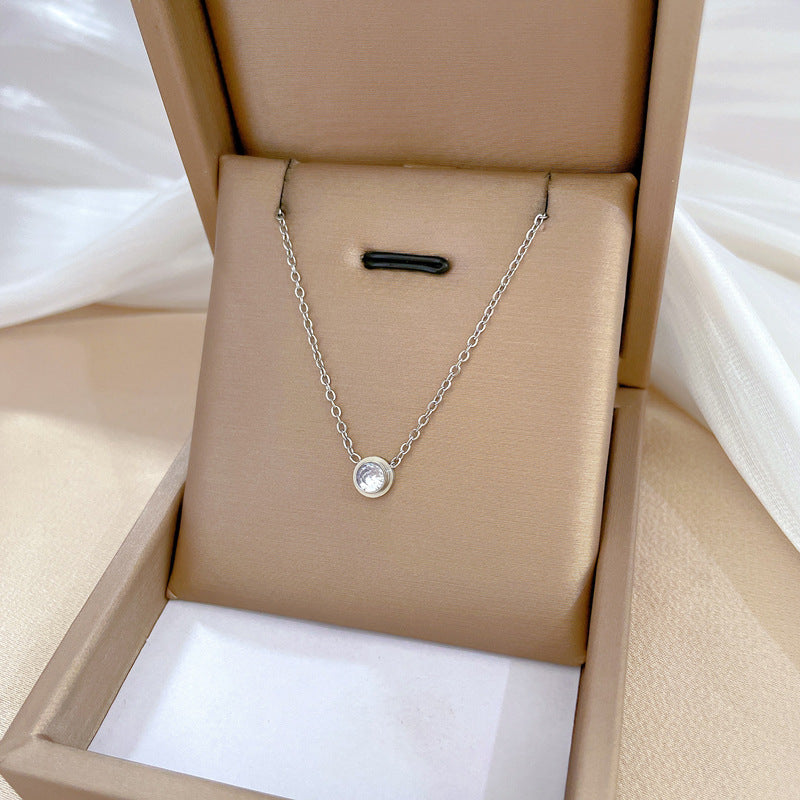 Minimalist Geometric Titanium Steel Plated Necklace for Unisex