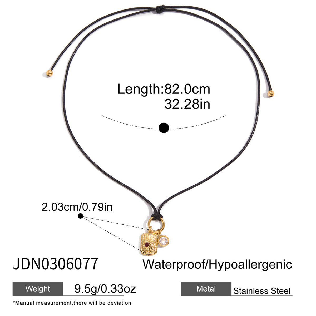 Set Collana e Bracciale con Ciondolo a Croce Geometrica Minimalista a Corona con Numeri Romani in Acciaio al Titanio con Intarsi in Strass e Finitura Placcata da Donna