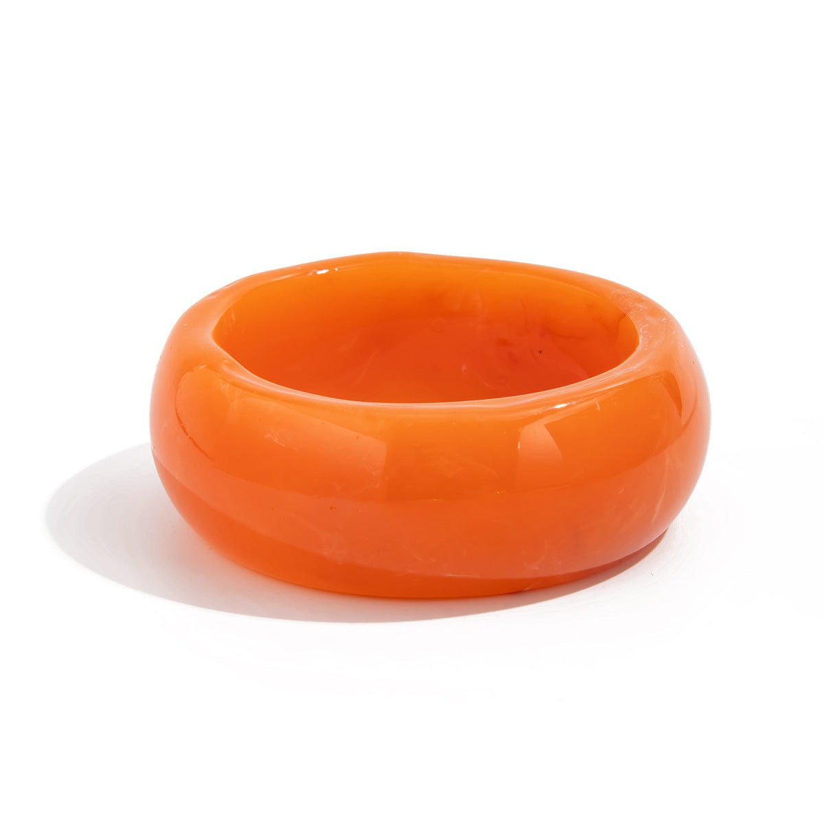 Gradient Round Alloy Plated Bangle Bracelet