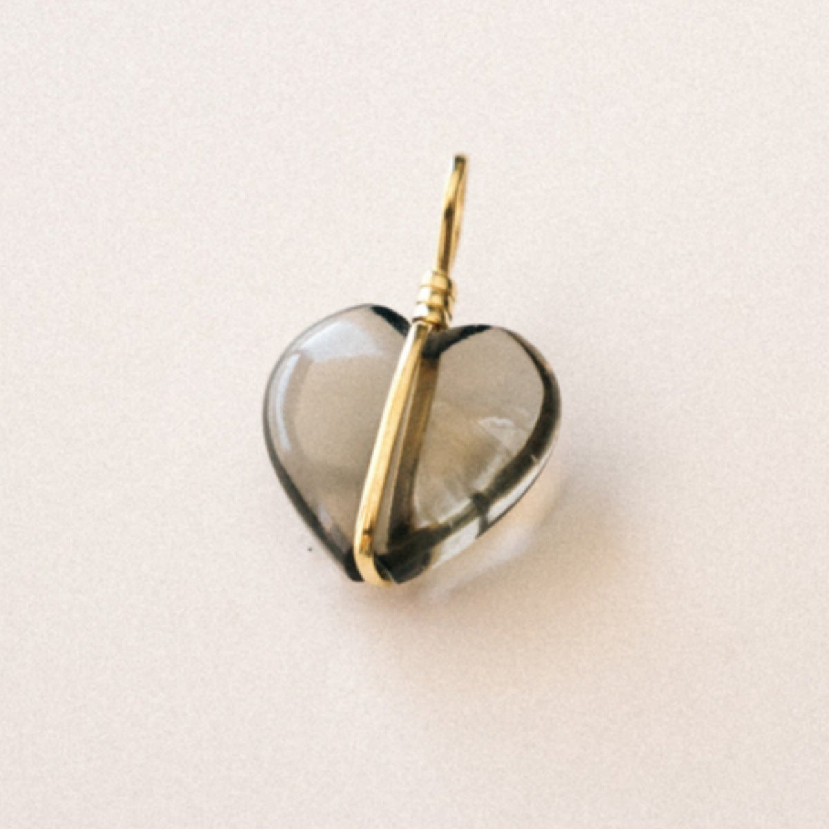 Minimalist Heart Stainless Steel Plated Necklace with Cubic Zirconia