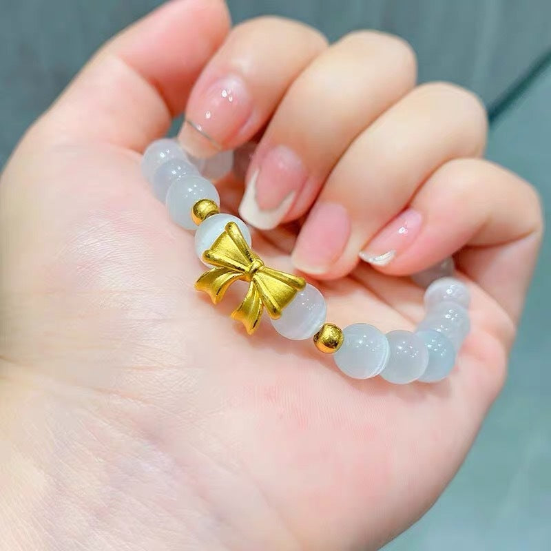 Bracciale a farfalla in acciaio al titanio con placcatura sottovuoto per uomo e donna, design geometrico minimalista, gioielli di lusso