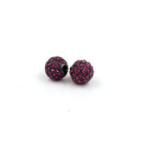 Plated Alloy Rhinestone Charm Bar
