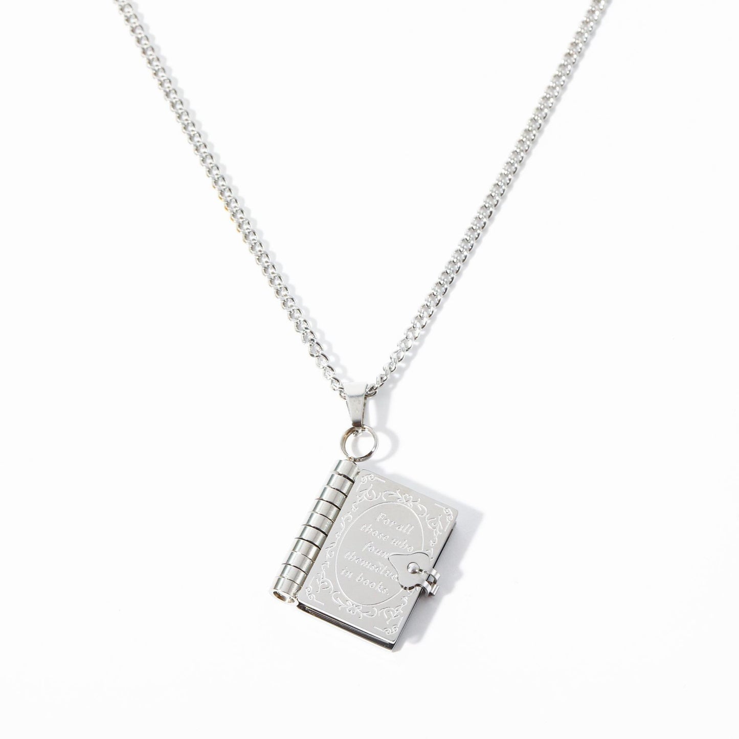 Collana Pendente Minimalista a Cuore in Acciaio al Titanio Placcato Oro per Donna e Uomo