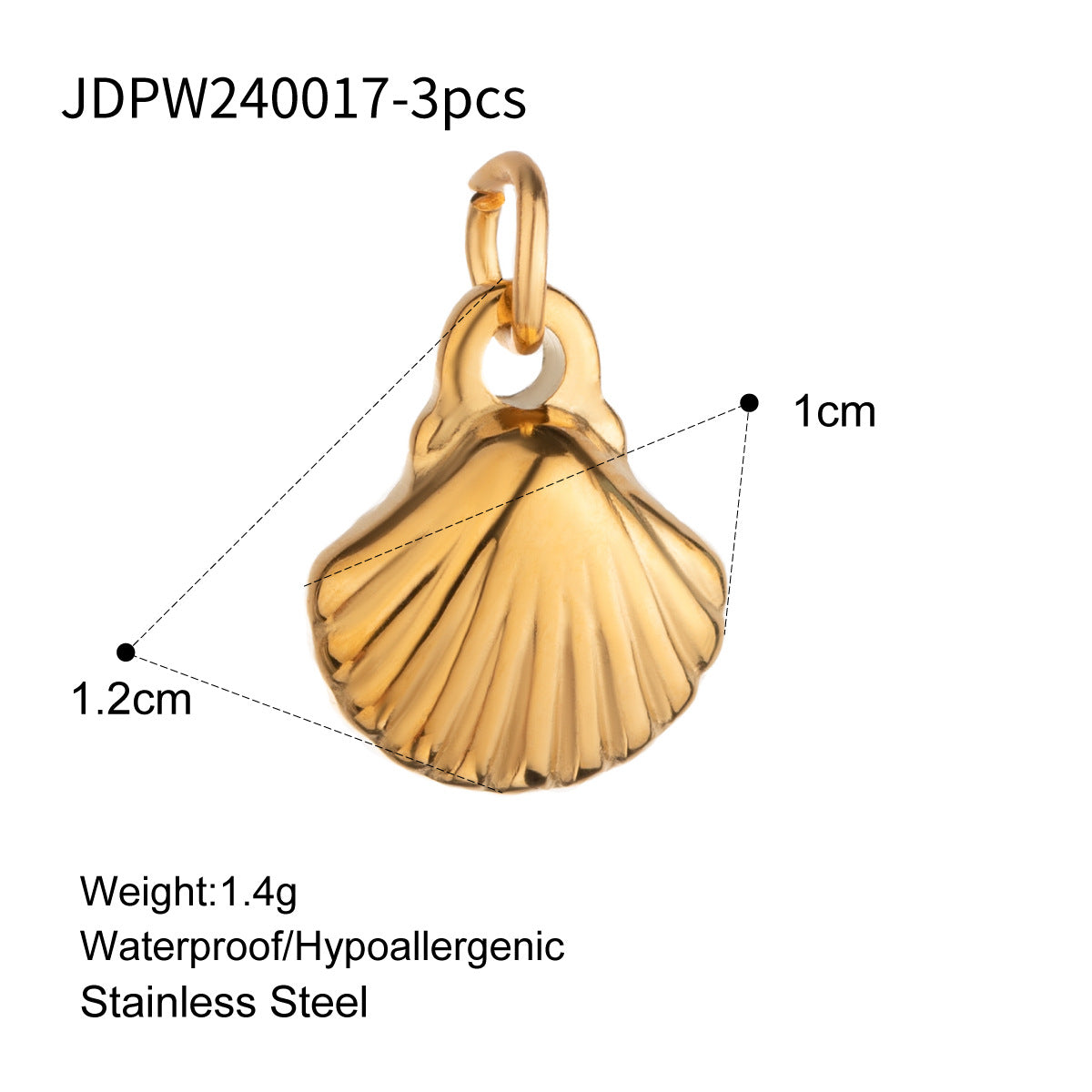Charm a barra con perle minimalista in acciaio inossidabile per accessori fai-da-te di gioielli da donna