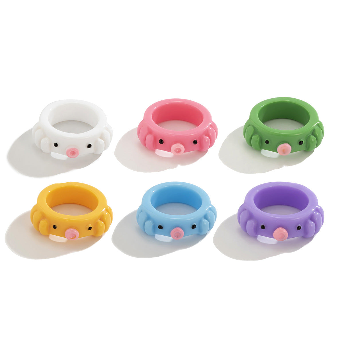 Sweet Minimalist Acrylic Animal Ring
