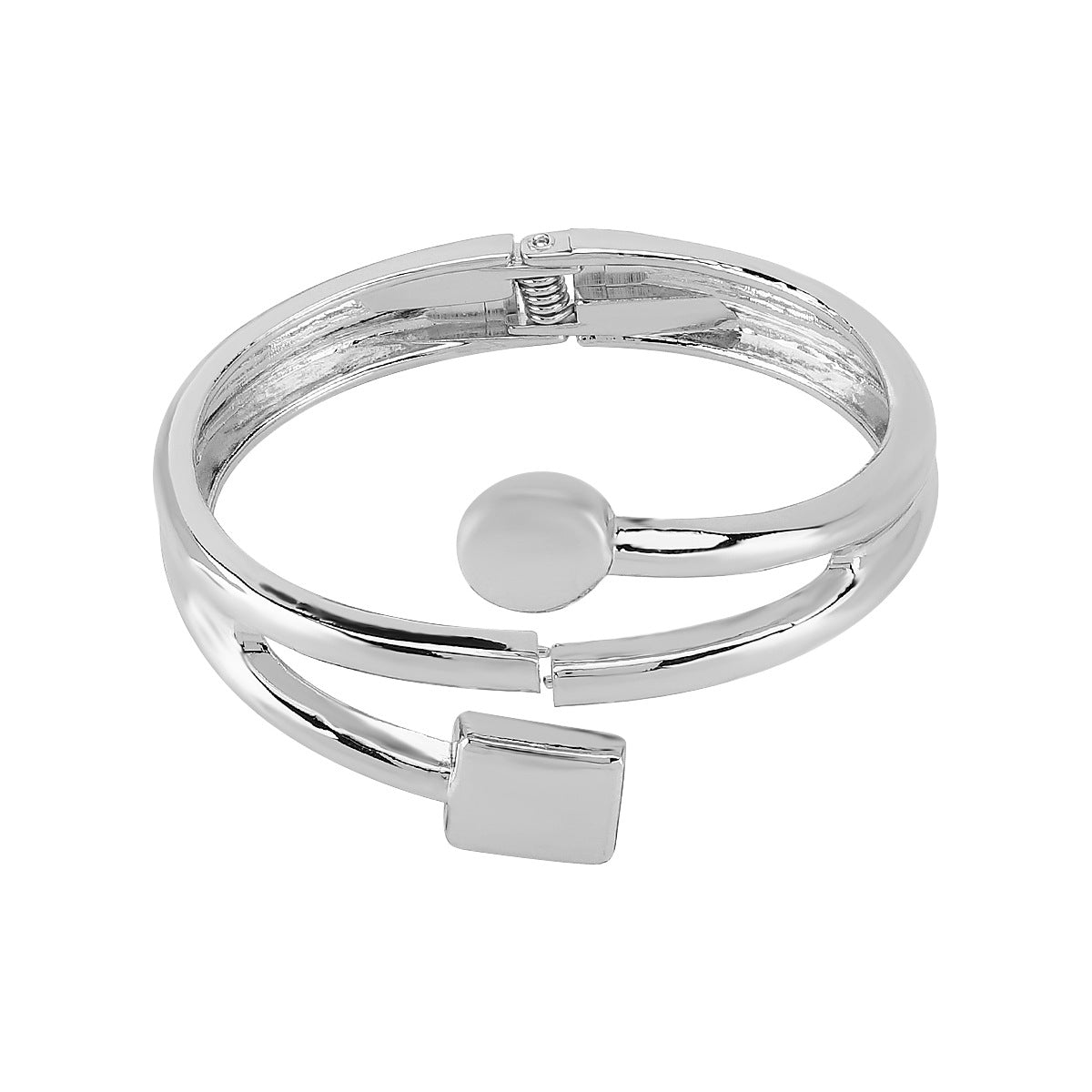 Bracciale Primaverile dal Design Geometrico in Lega con Finitura Placcata per Donne e Uomini