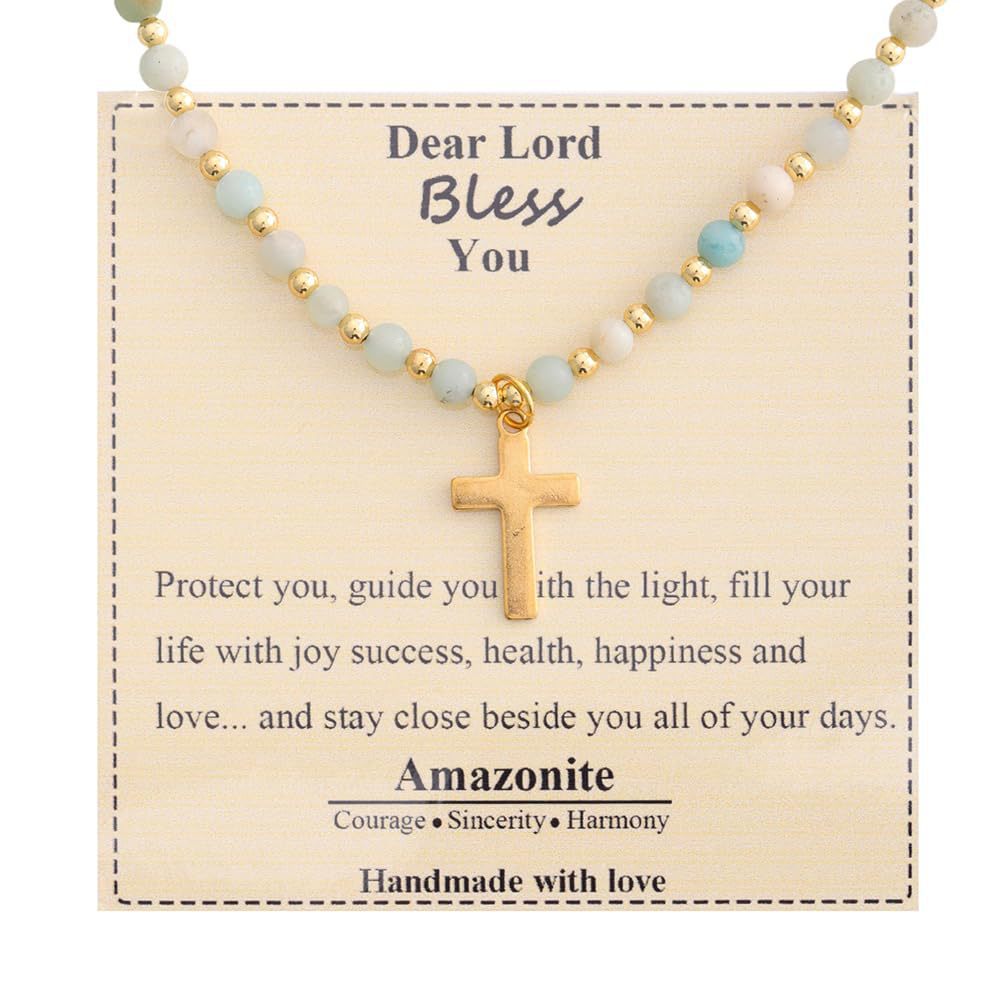 Elegant Geometric Cross Alloy Pendant Crystal Ball Chain Necklace for Women