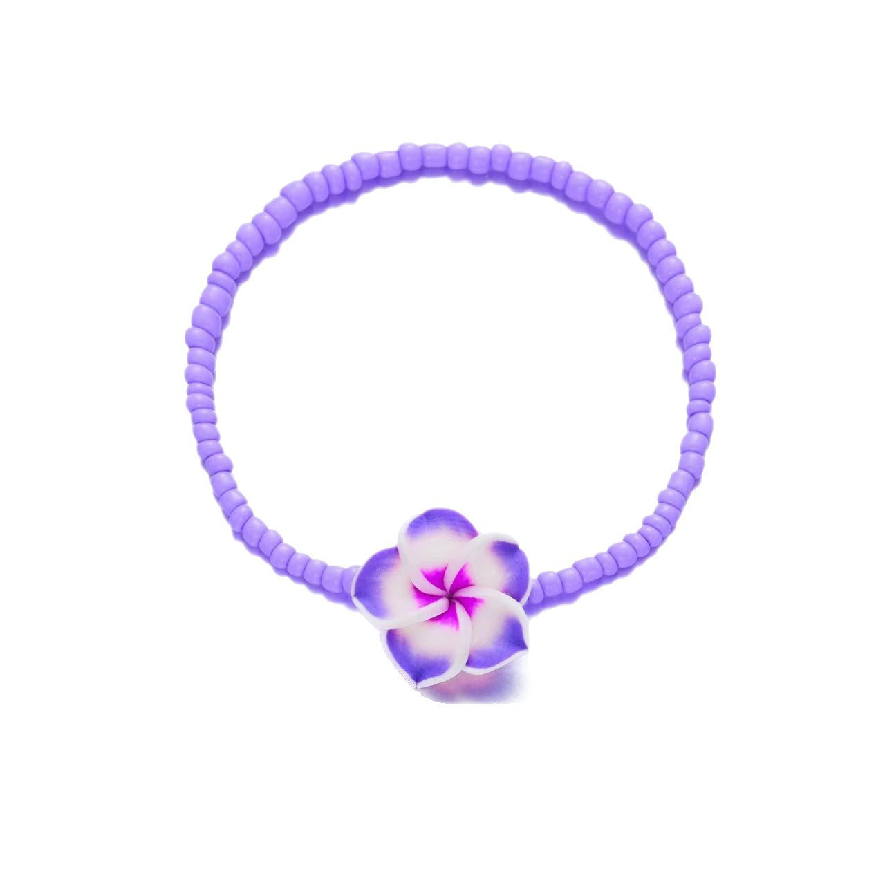 Bohemian Minimalist Gradient Floral Resin Beaded Bracelet