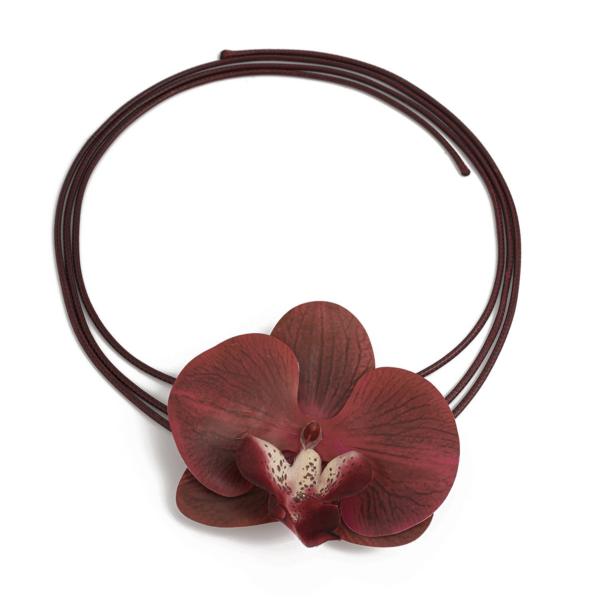 Floral Plastic Choker Necklace for Women