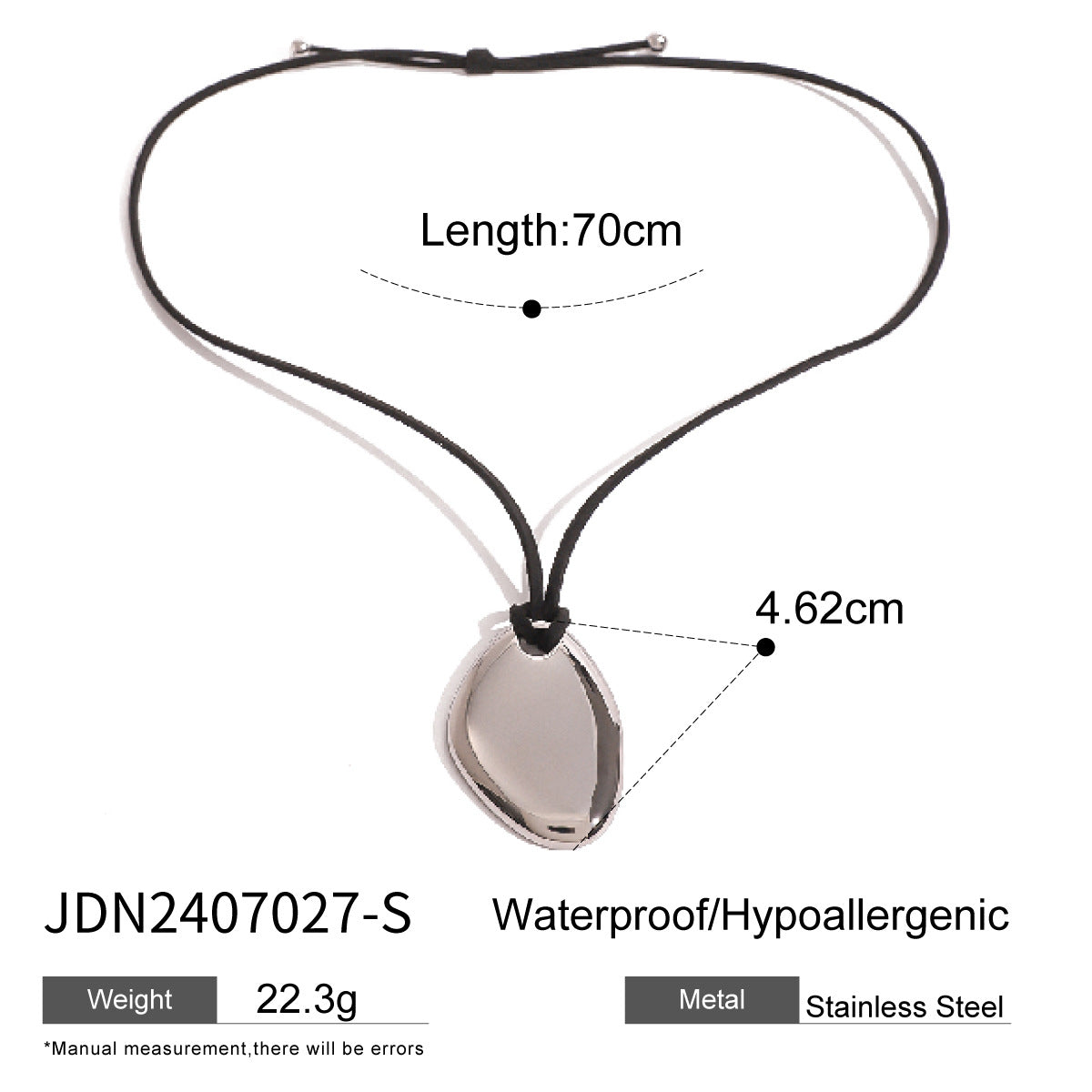 Minimalist Geometric Starfish Stainless Steel Necklace with Titanium Steel Pendant for Women