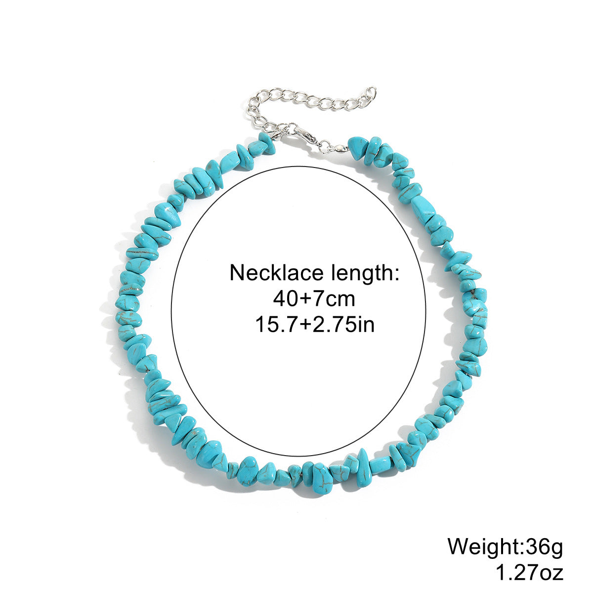 Bohemian Sweet Geometric Pearl Plated Ball Chain Necklace for Women