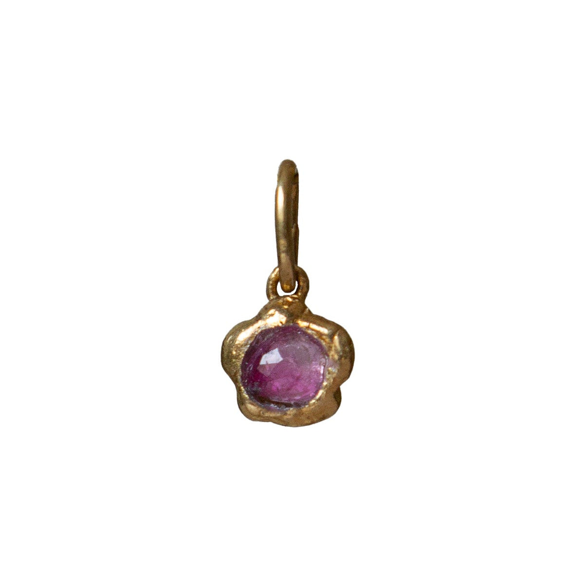 Vintage 18K Gold Plated Drip Oil Brass Pendant Charm Bar for Women