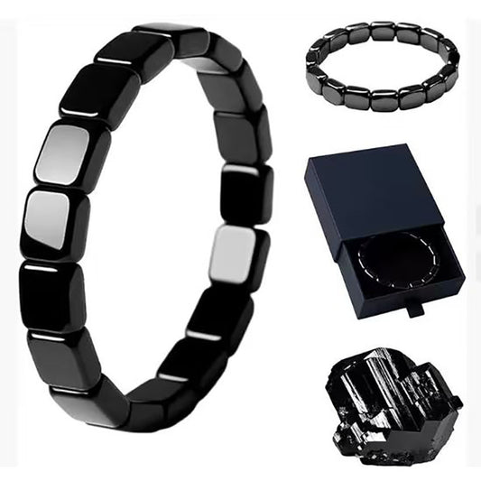 Vintage Geometric Hematite Bracelet for Men