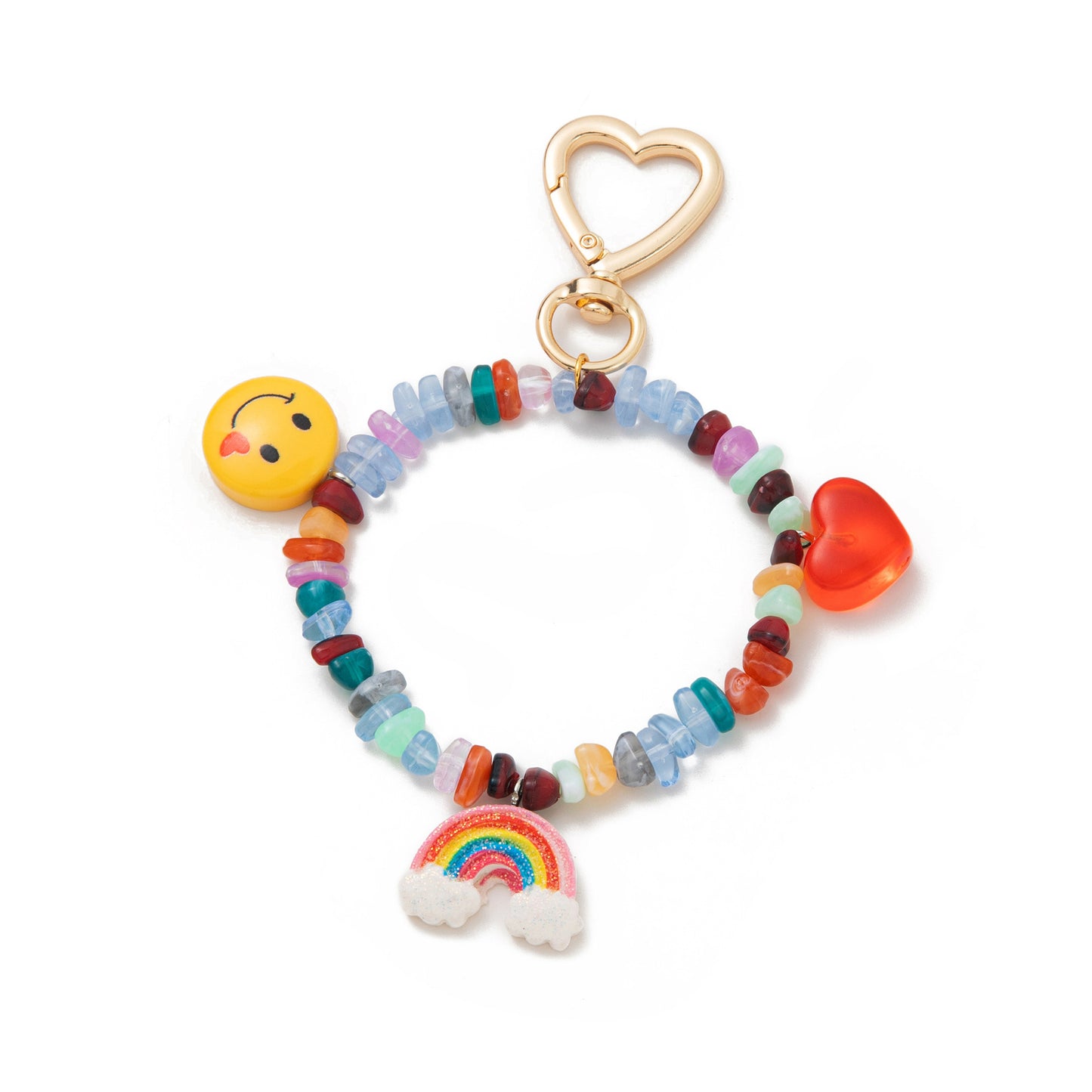Sweet Acrylic Food Shape Bag Chain Charm with Fruit Pattern