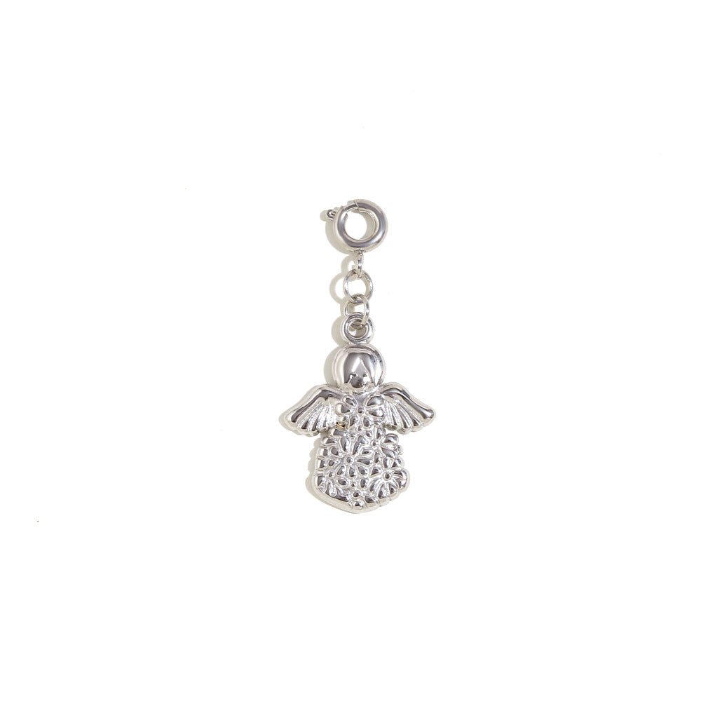 18K Gold Plated Stainless Steel Animal Charm Bar Pendant