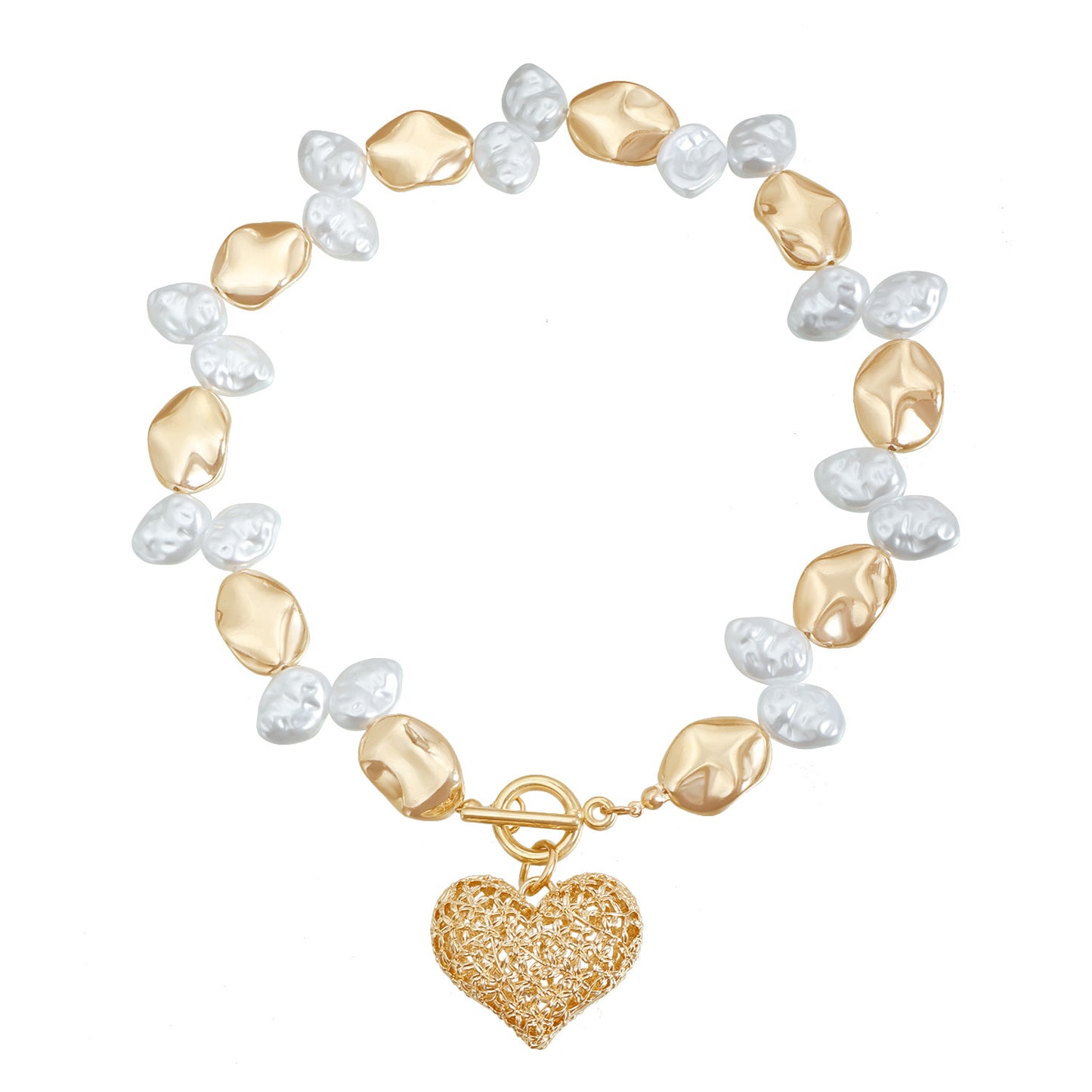 Retro-Inspired Hollow Heart Pendant Necklace for Women with Alloy Chain and Electroplated Finish