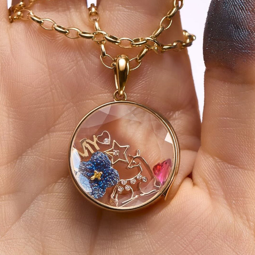 Collana da uomo e da donna con ciondolo a barra geometrico quadrato a quadrifoglio fai da te in ottone placcato oro 18K, stile minimalista
