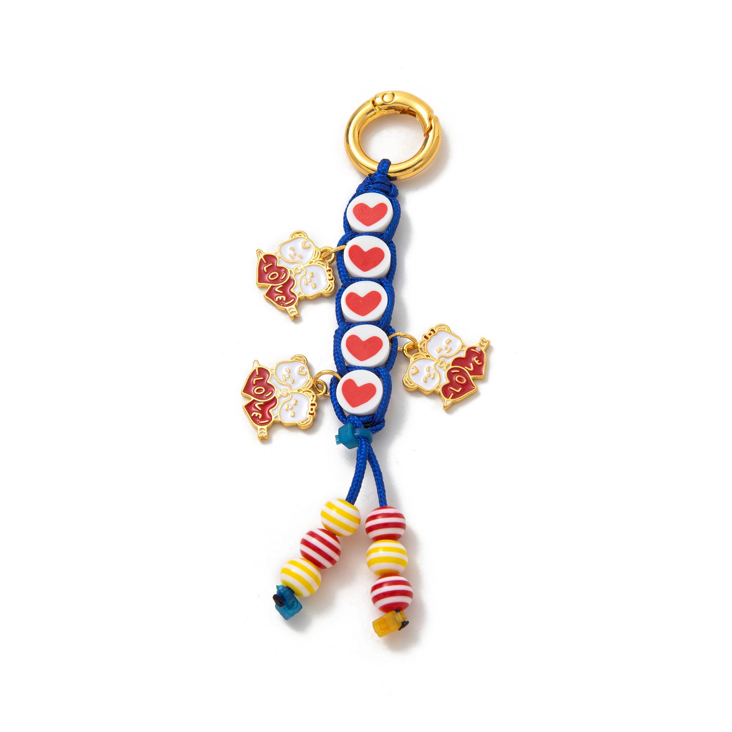 Sweet 18K Gold Plated Brass Fruit Pattern DIY Charm Bar Pendant for Bag Keychain