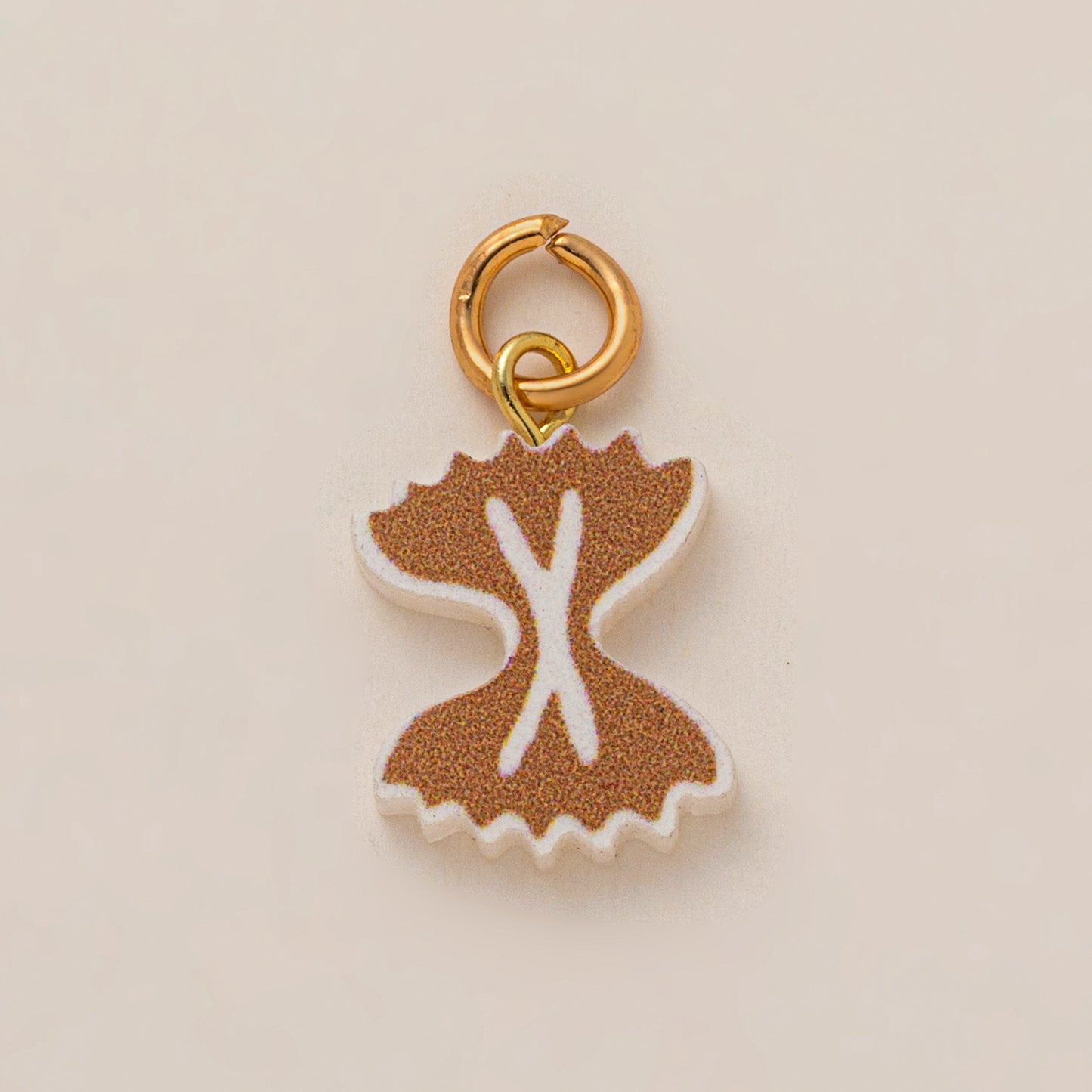 Vintage 18K Gold Plated Brass DIY Charm Bar Pendant