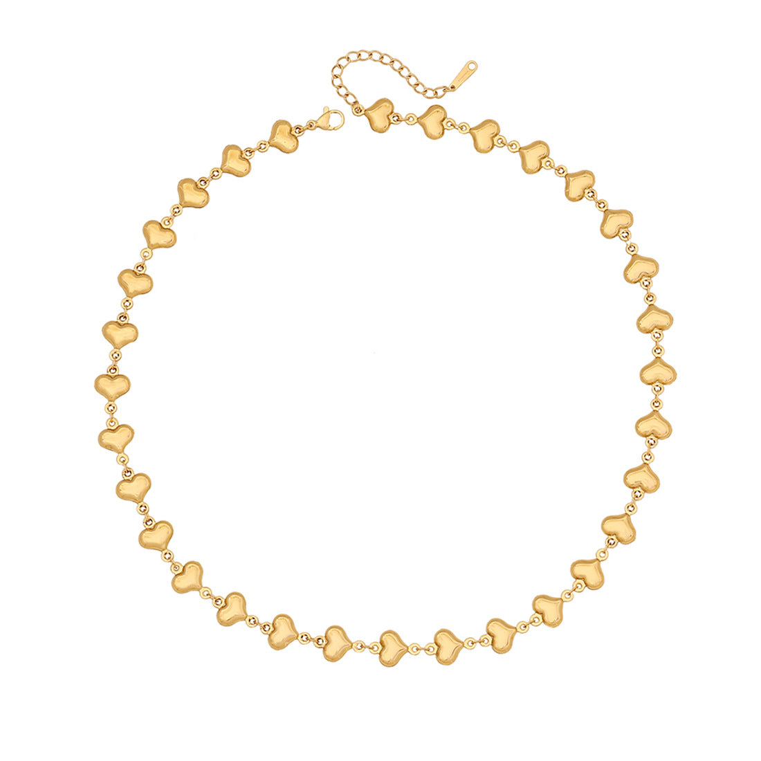 Chic Heart-Shaped Stainless Steel Necklace with Cross Chain and Floral Accents, Electroplated Pendant Jewelry for Women