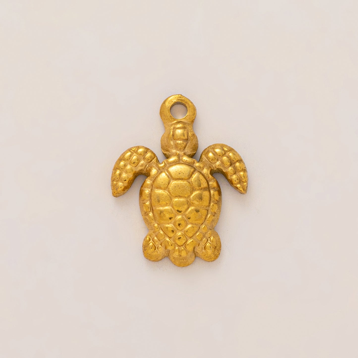 Vintage 18K Gold Plated Stainless Steel Sun and Pepper Pendant Charm Bar for Women