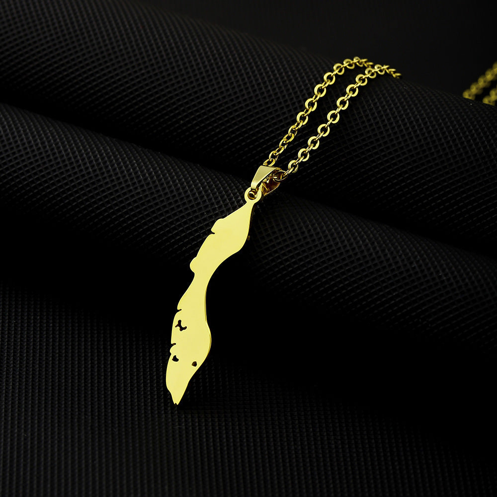 Collana Minimalista a Forma di Lettera in Acciaio Inossidabile Placcato per Uomo e Donna, Ciondolo con Catena a Croce Piatta per Maglioni e Felpe