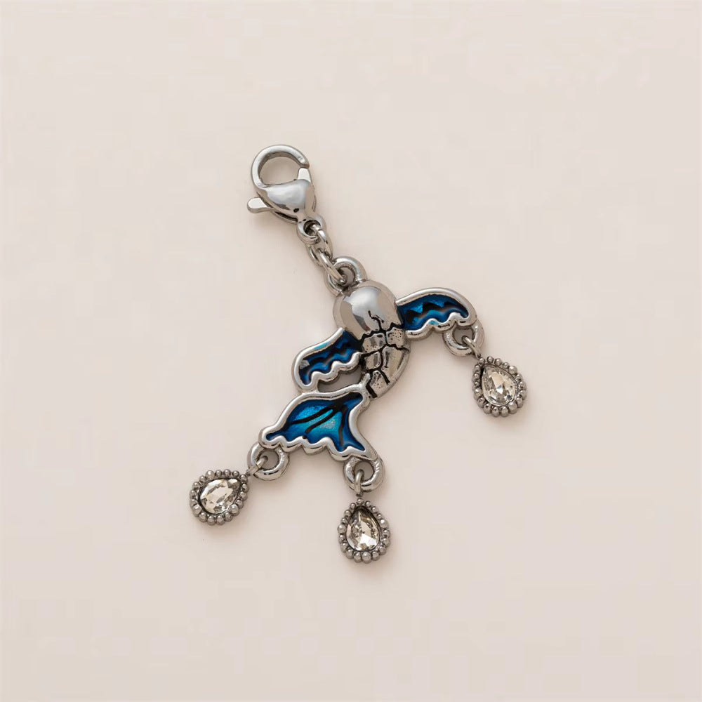 Vintage Stainless Steel Star Snowflake Pendant Charm Bar PVD 18K Gold Plated for Women