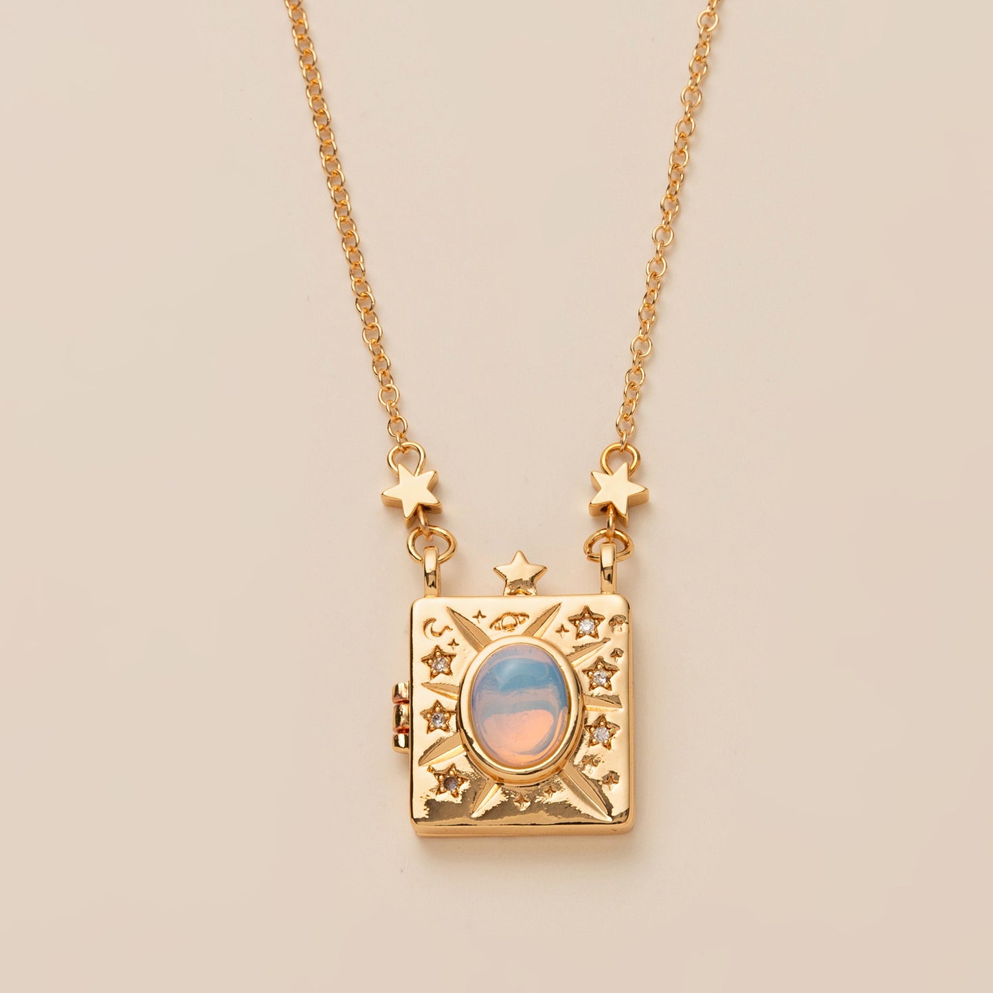 Collana con ciondolo a lettera stile vintage da donna con rame placcato e design a catena O