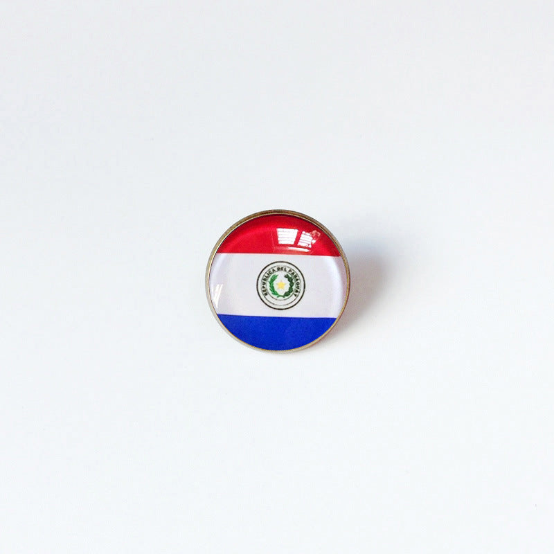 Pin de Solapa de Aleación Esmaltado Personalizado con Diseño de Bandera del Mundo para Hombres y Mujeres