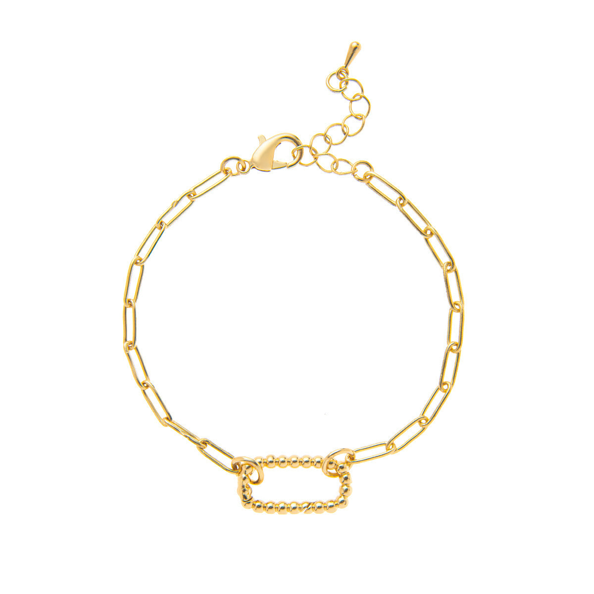 Minimalist Gold Plated Brass Geometric Heart Round Square Pendant Necklace