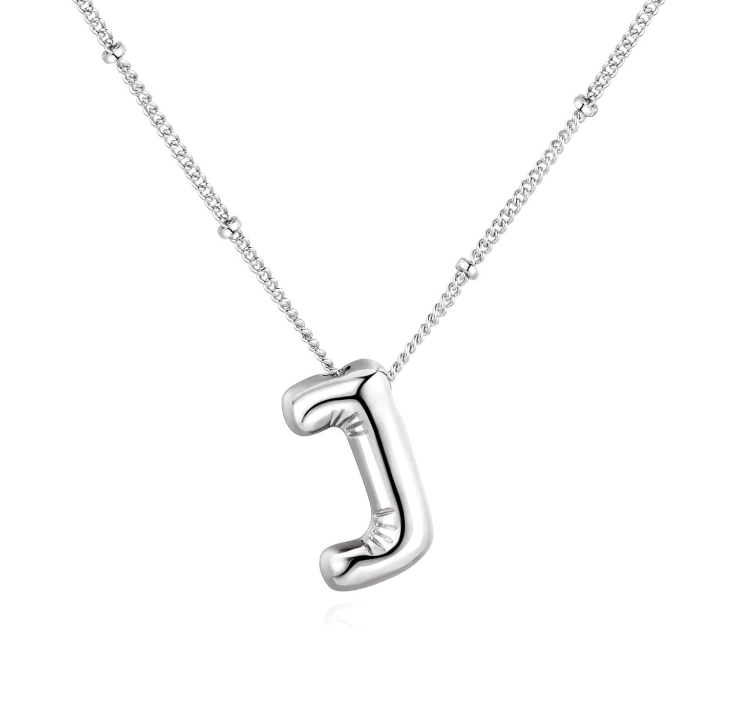 Gold Plated Brass Letter Pendant Necklace for Women