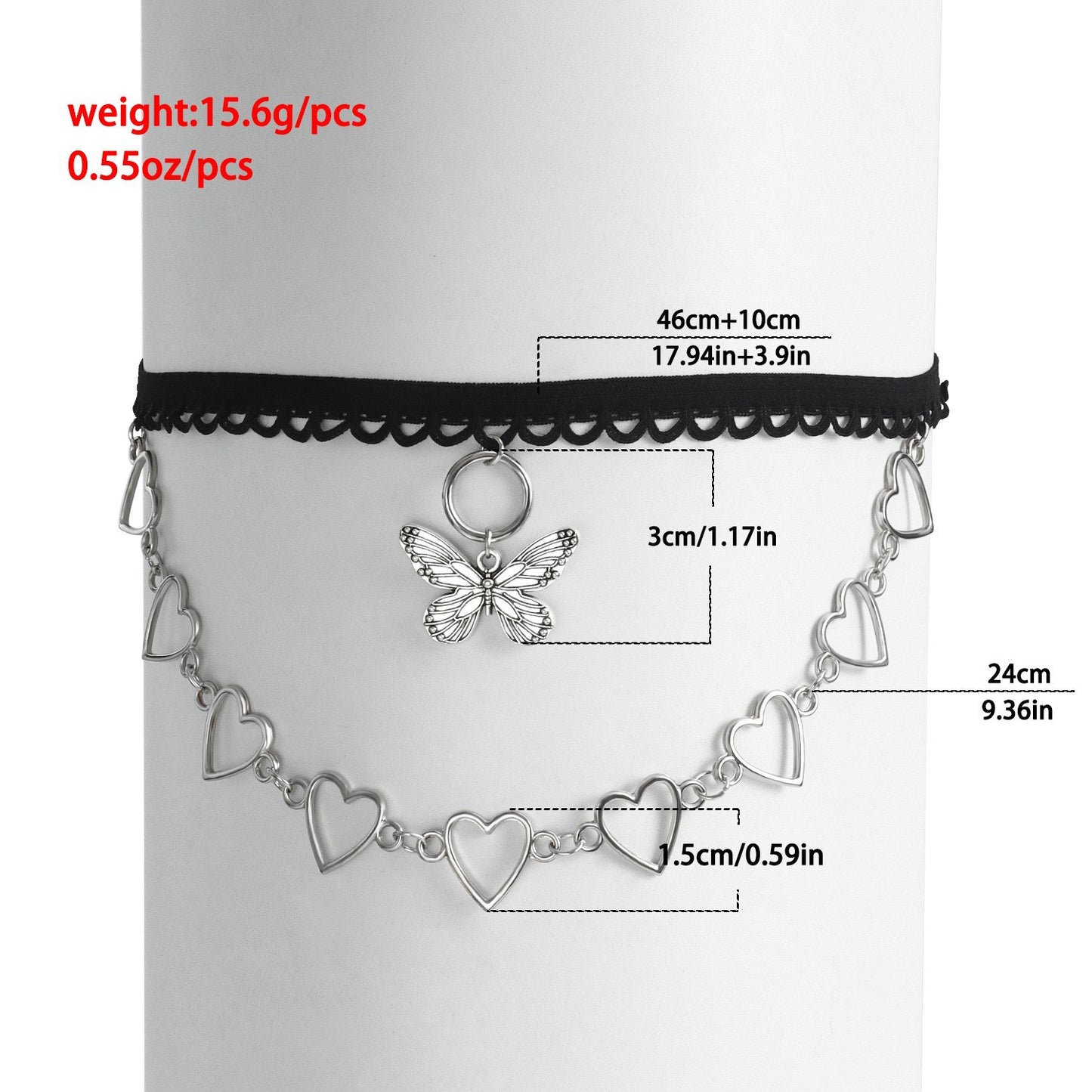 Geometric Alloy Leg Chain for Women with Elastic Band, Lace Trim and Tassel Detail for Beach Summer Wear