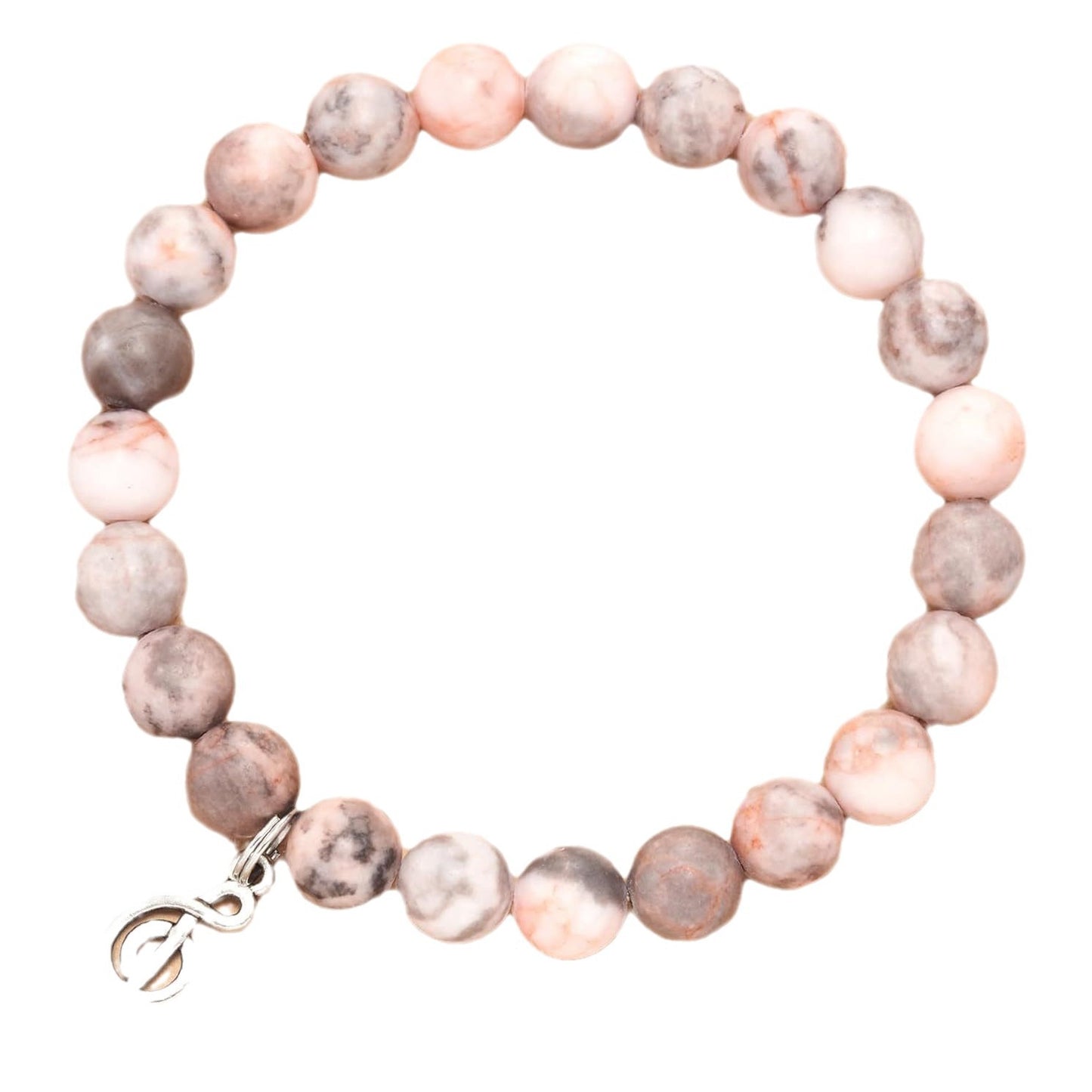 Sweet Geometric Tree of Life Rhodochrosite Beaded Bracelet Unisex