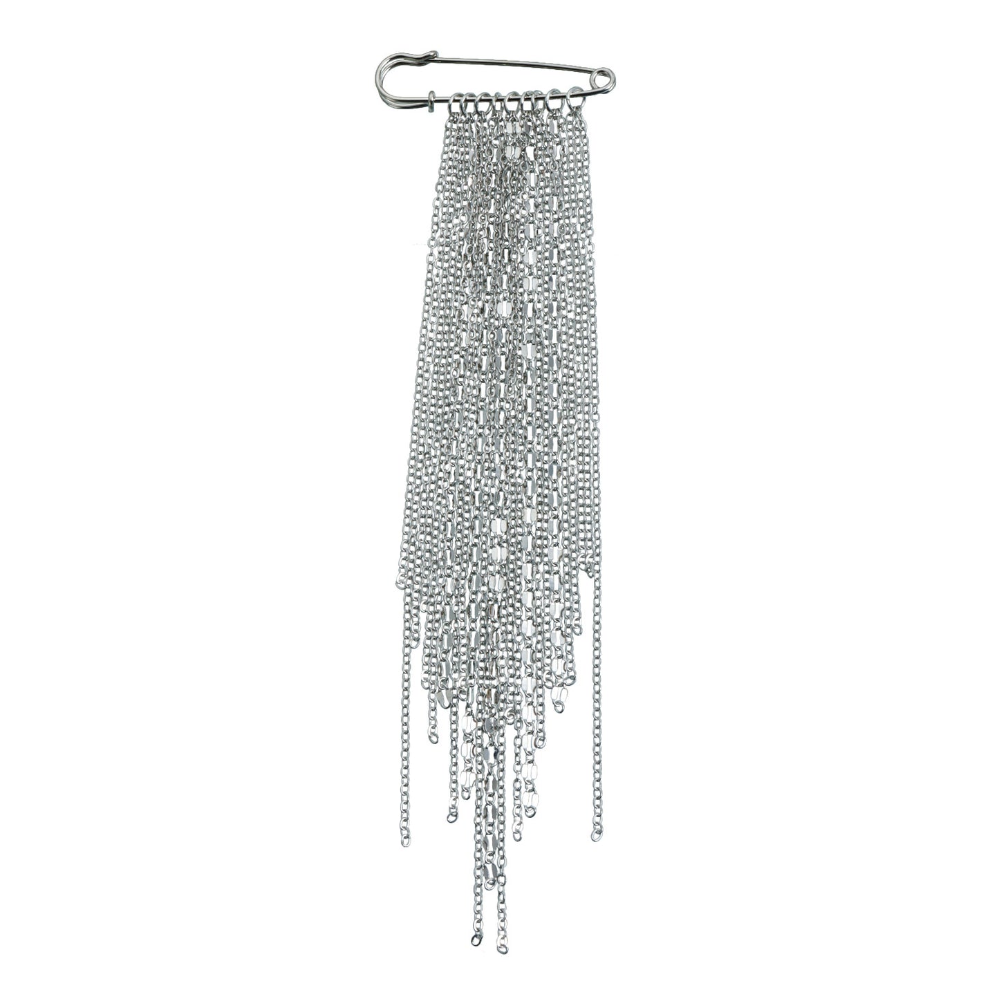 Elegant Business Geometric Alloy Plated Tassel Brooch for Women