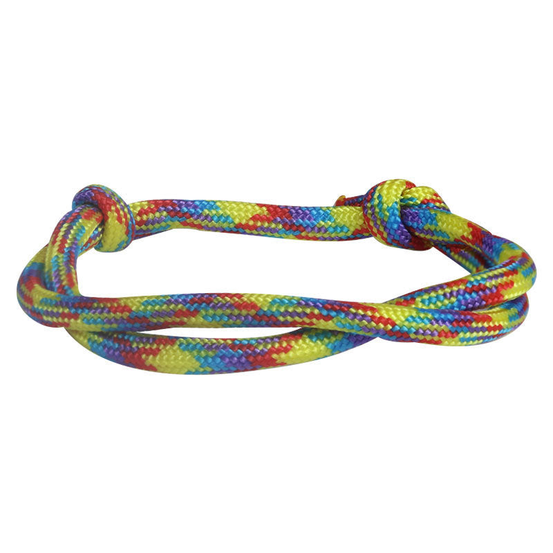 Fashion Geometric Star Pattern Woven Friendship Bracelet Adjustable Cord Handmade Gift for Teens Unisex