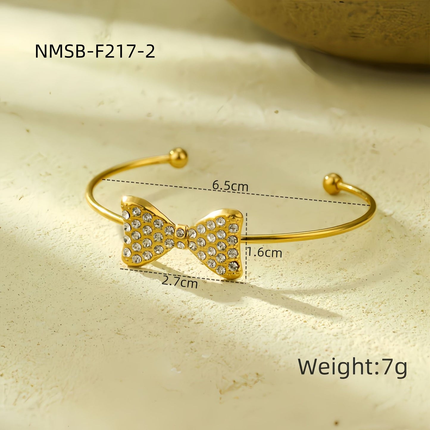 Set di orecchini, collana e anello da donna in acciaio al titanio a forma di fiocco, stile lussuoso, con finitura placcata