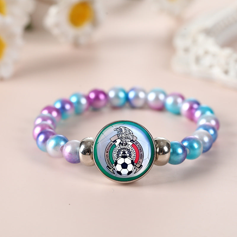 Geometric Crystal Beaded Bracelet Unisex Fashion Jewelry