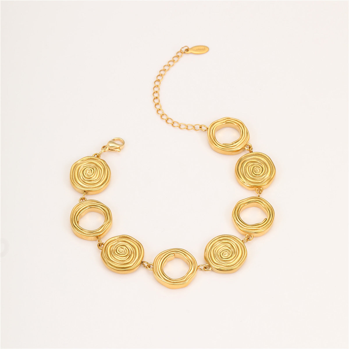Set di collana geometrica alla moda in acciaio inossidabile con finitura placcata per donna, stile minimalista da ufficio