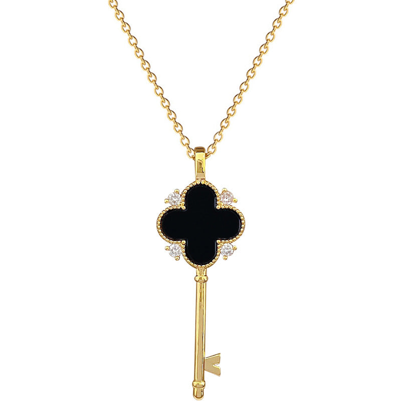 Collana Pendente Geometrico di Lusso con Strass in Acciaio al Titanio Unisex